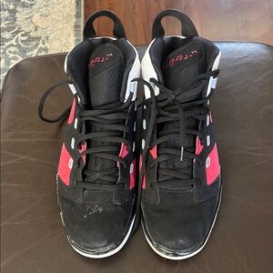 Jordan Black and Red Sneakers